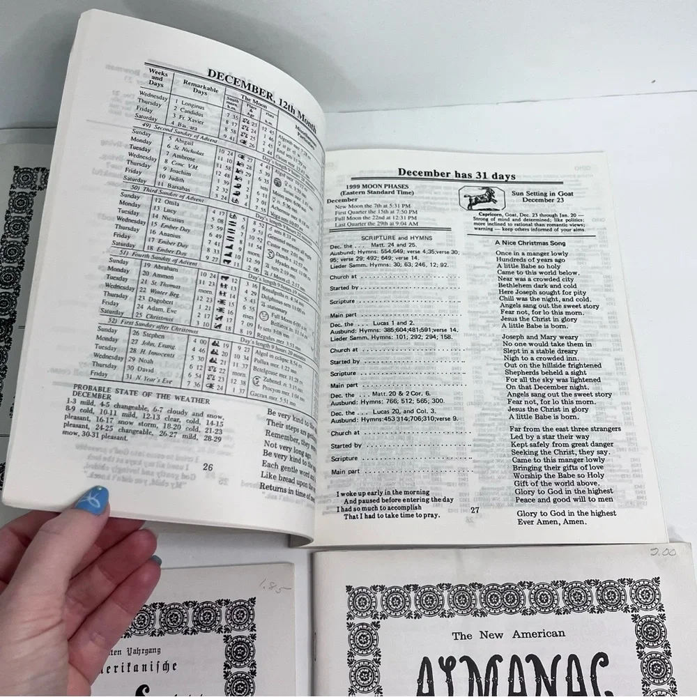 1990 1999 2000 2001 NEW AMERICAN ALMANAC‎ Ben Raber  Baltic Ohio Amish English